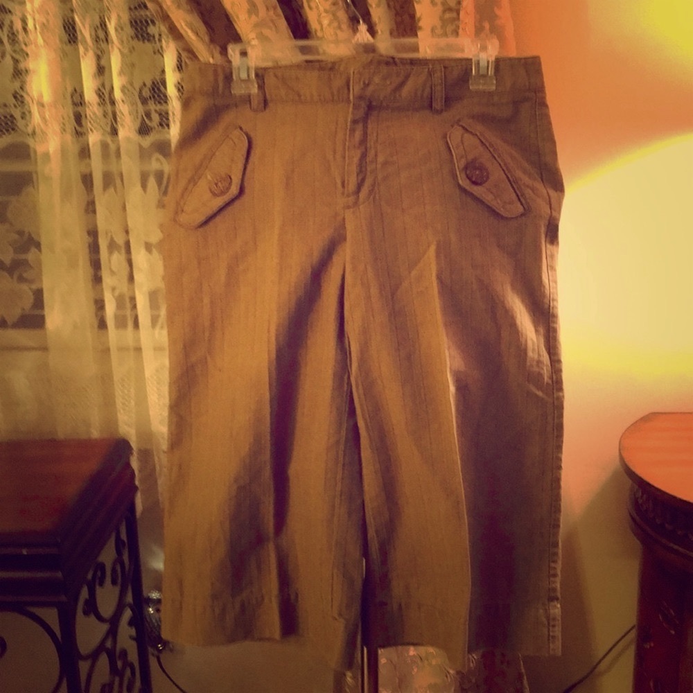 Kenzie Capri wide pans brown/tan